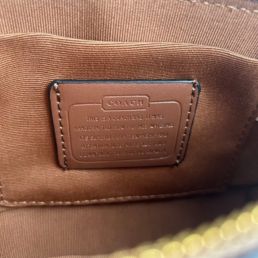 Coach Signature Canvas Mini Shoulder Bag - Picture 8 of 8